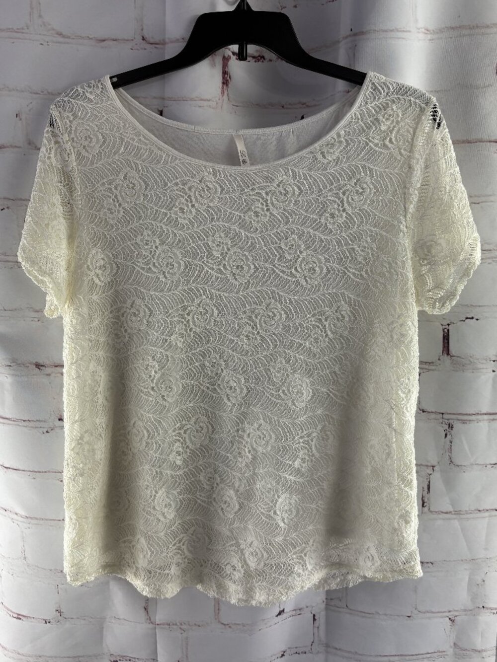 Leo & Nicole white Lace Women's Blouse / Top XXL
